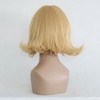 Unique Bargains Women's Wigs 16" Gold Tone with Wig Cap Shoulder Length - 4 of 4