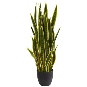 Nearly Natural 38-in Sansevieria Artificial Plant - 1 of 4