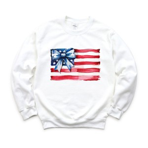 Simply Sage Market USA Flag Coquette Sweatshirt - 1 of 4