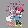Boy's Disney Minnie Mouse and Daisy Duck Hearts Pull Over Hoodie - 2 of 4