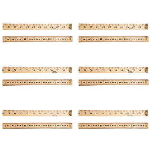 Charles Leonard Meter Stick Ruler With Metal End, Pack Of 6 : Target