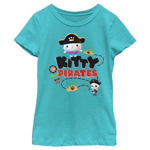 Girl's DreamWorks: Gabby's Dollhouse Kitty Pirates T-Shirt - 1 of 4