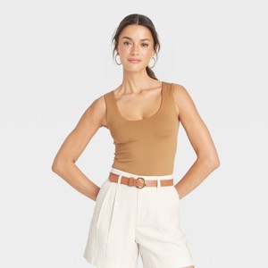 Women's Slim Fit Seamless Tank Top - A New Day™ - 1 of 3