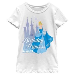Girl's Cinderella Birthday Princess T-Shirt - 1 of 4