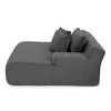 Velvet Single Lazy Sofa Lounge Chair with High-Density Foam & Fluffy Comfort - 4 of 4