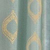 Collections Etc Beautiful Embroidered Sheer Rod Pocket Curtain Panel - 3 of 3