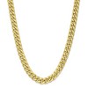 Black Bow Jewelry Men's, 10k Yellow Gold 11mm Hollow Miami Cuban (Curb) Chain Necklace - 3 of 4