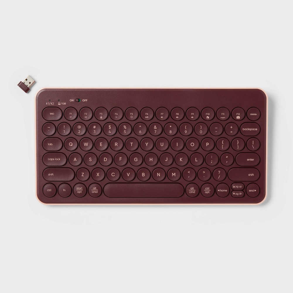 Circle Key Keyboard - heyday - Dark Cherry