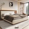 Christopher Knight Home Phyllis Modern Minimalist Boucle Upholstered Wood Platform Bed - 2 of 4