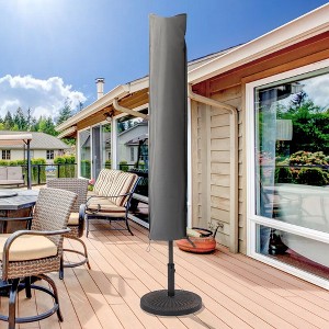 Sonkuki Table Umbrella Cover, 7.5–11ft Patio Deck Zippered Parasol Waterproof Umbrella Covers for Outdoor Umbrellas - 1 of 4