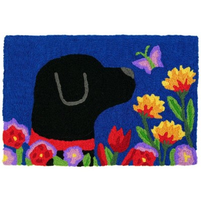 Jellybean Garden Lab Accent Doormat 20"x30" – Washable, Colorful, and Durable Indoor/Outdoor Mat for Brightening Your Home Decor