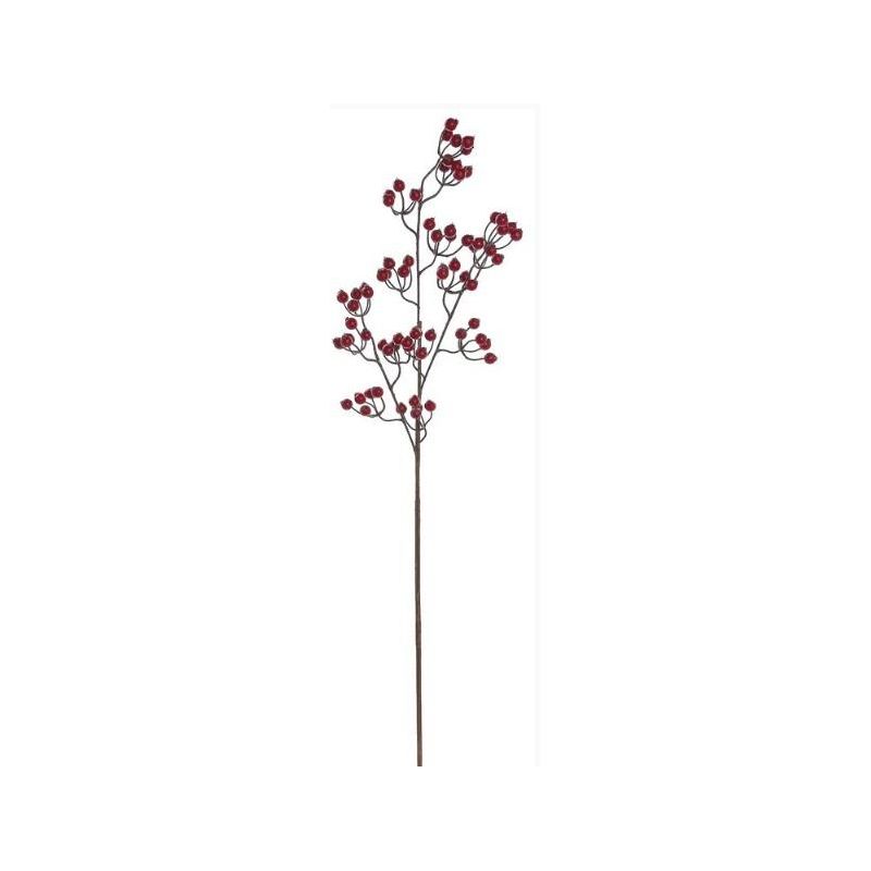 Northlight 39" Red Wild Currant Berry Artificial Christmas Spray, 1 of 2