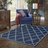Oriental Weavers Marina 7765B Navy/ Ivory Indoor/Outdoor Area Rug - 1'9" x 3'9" - 3 of 4