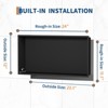 Stainless Steel Shower Niche, 24"X12" Recessed Wall Niche, Matte Black No Tile Needed Shower for Bathroom Storage - 3 of 4