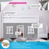 Max & Lily Twin Low Loft with Stairs and Curtains - 2 of 4