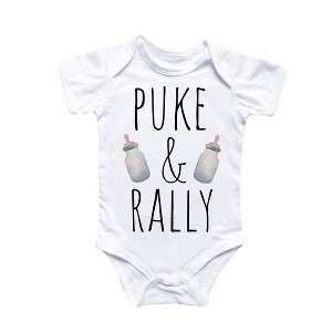Puke And Rally - Baby Boy Girl Clothes Infant Onesie® Funny Cute Newborn GS1 - 1 of 1