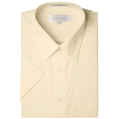 Marquis Men's Short Sleeve Regular Fit Dress shirt - S To 4XL