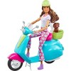 Barbie Fashionistas Travel Doll & Scooter Playset with Pet Puppy and Accessories - 3 of 4