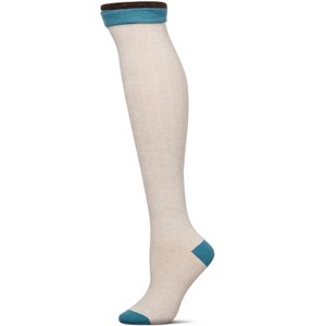 Memoi Ruffle Top Cashmere Blend Over the Knee Socks - 1 of 4