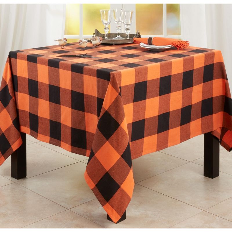 Saro Lifestyle Saro Lifestyle Dining Tablecloth With Buffalo Plaid Design, 4 of 6