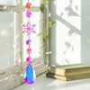 Unique Bargains Sun Catcher for Garden Decor for Indoor Hanging, Silver Tone Transparent Iridescent 1 Pc - 2 of 4