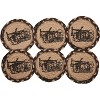 Sawyer Mill Charcoal Plow Jute Coaster Set of 6 - 3 of 4