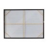 Contemporary Polystone Canvas Abstract Framed Wall Art with Black Frame Black - Olivia & May - 2 of 4