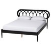 Baxton Studio Florica Art Deco Black Wood Queen 4-Piece Bedroom Set - 4 of 4