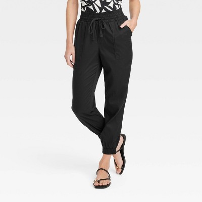 Women's High-rise Modern Ankle Jogger Pants - A New Day