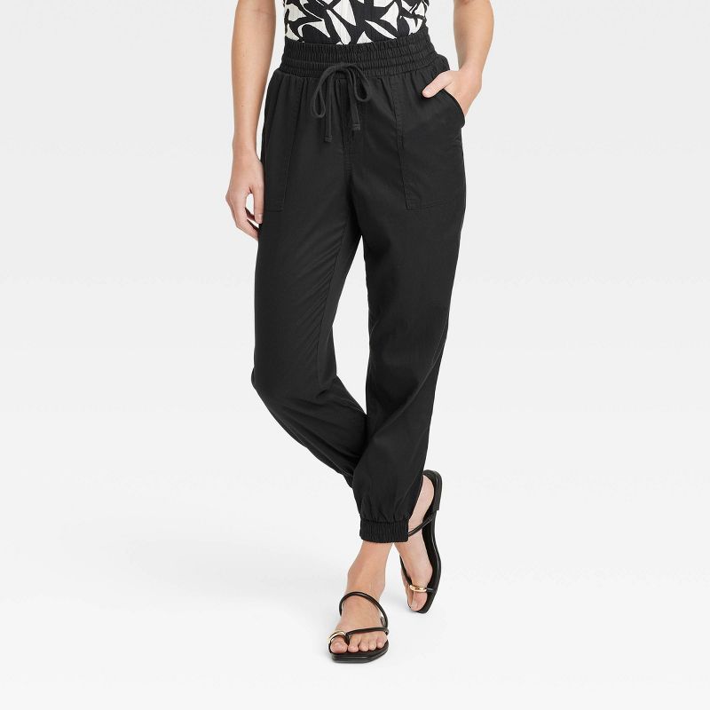 Women's High-Rise Modern Ankle Jogger Pants - A New Day™, 1 of 11