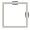 Amanti Art 26"x26" Florence Silver Framed Magnetic Dry Erase Board - 4 of 4