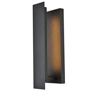 Elegant Lighting Raine Integrated LED wall sconce in black