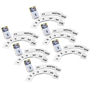 Hygloss Pocket Chart Number Cards, 2" x 2", 100 Per Pack, 6 Packs - 1 of 1