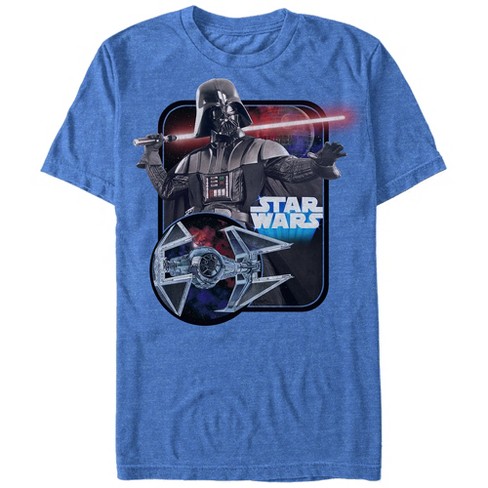 Men's Star Wars Darth Vader Swag T-Shirt - Royal Blue Heather - Small