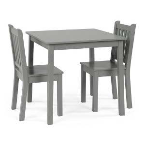 3pc Kids' Wood Table and Chair Set - Humble Crew - 1 of 4