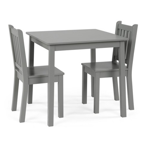 3pc Kids Wood Table And Chair Set Gray Humble Crew Target