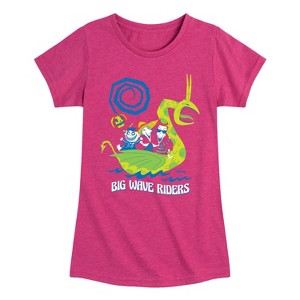 Girls' - Disney - Big Wave Riders Fitted Short Sleeve Graphic T-Shirt - 1 of 4