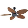 50 Inches Brown Ceiling Fan without Light - 4 of 4