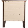 ORRD Cappuccino 3-Drawer Nightstand, Wooden Bedside Storage Table - 4 of 4