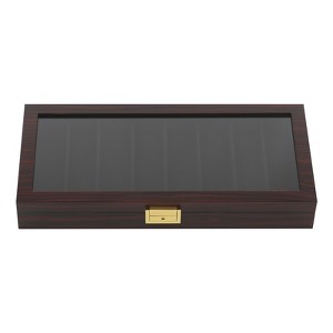 YIYIBYUS Knife Display Case Knife Case Box Storage for 8 Pocket Knives with Glass Window - 1 of 4