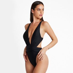 Women's Plunge High Leg One Piece Swimsuit - Cupshe - 1 of 4
