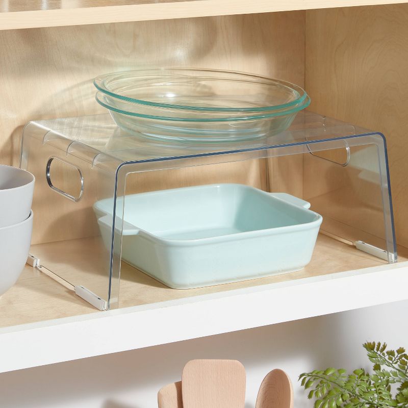 Wide Plastic Cabinet Shelf Clear - Brightroom&#8482;, 3 of 5