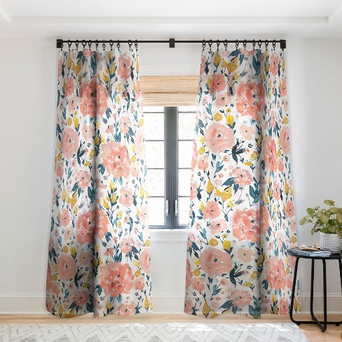 Curtains floral deals