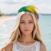 Unique Bargains Women's Color Matching Feathers Headband 1 Pc - 2 of 4