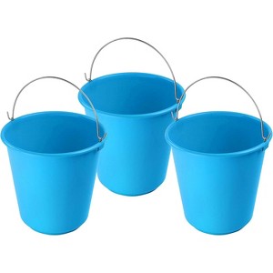 YBM HOME Plastic Pail with Handle 11.5 Quart (2.8 Gallon Bucket), Pack of 3 - 1 of 1
