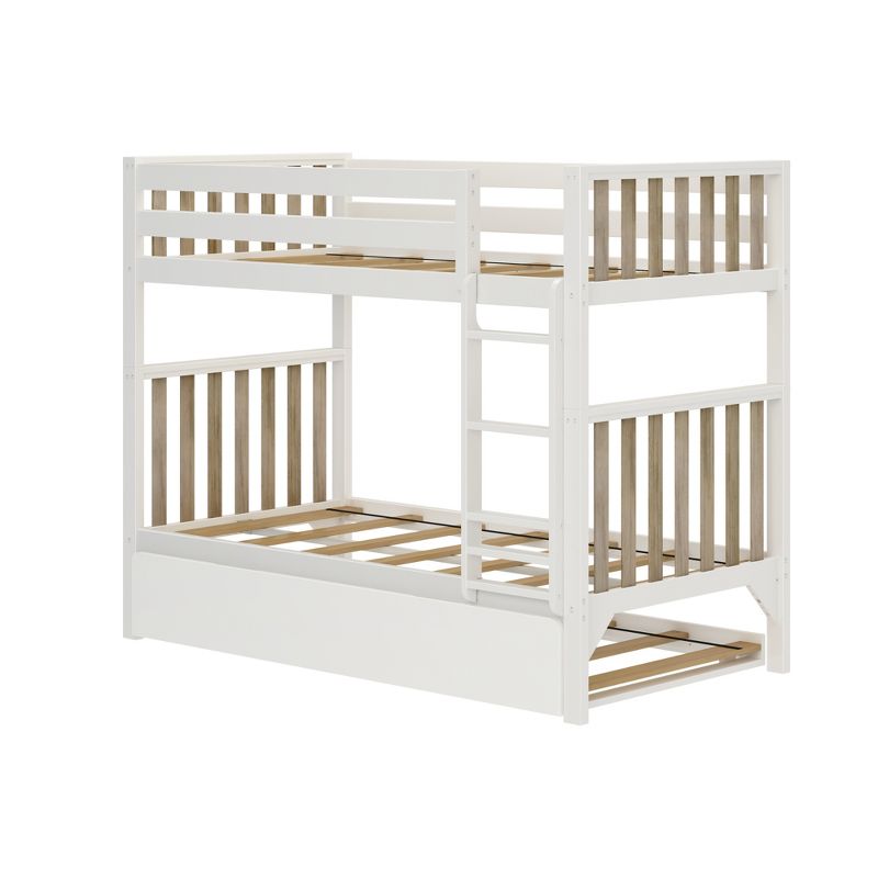 Max & Lily Scandinavian Twin over Twin Bunk Bed with Twin-Size Trundle, 2 of 6
