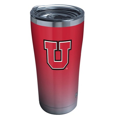 NCAA Utah Utes 20oz Ombre Stainless Steel Tumbler with Lid
