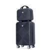 2/4pcs Luggage Set, ABS Lightweight Suitcase with 14" Makeup Box and Spinner Aircraft Wheels (14/20/24/28 Inch) 4S -ModernLuxe - 2 of 4