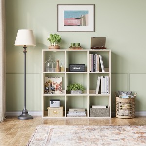 9-Cube Bookcase, Bookshelf, 3-Tier Open Shelf for Display - 1 of 4