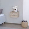 NicBex 13.8 inch Wide Floating Nightstand with 1 Drawer,Wall-Mounted Side Table with Sleek Handle,Bedside Table for Bedroom,Living Room - 2 of 4